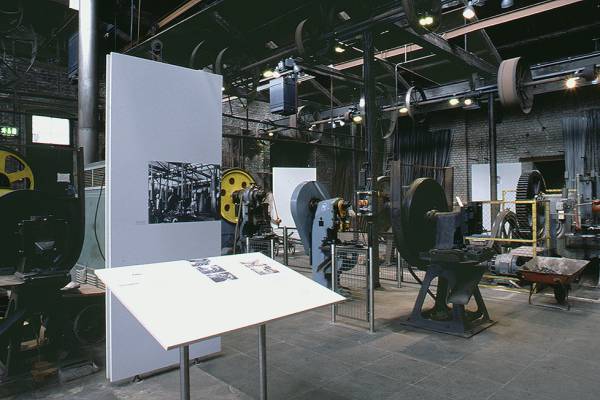 Ausstellungstafel in der Stanzerei