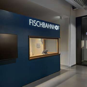 Kasse im Fischbahnhof