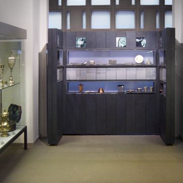 Ausstellungswand zum Thema Silber für die Museumspädagogik